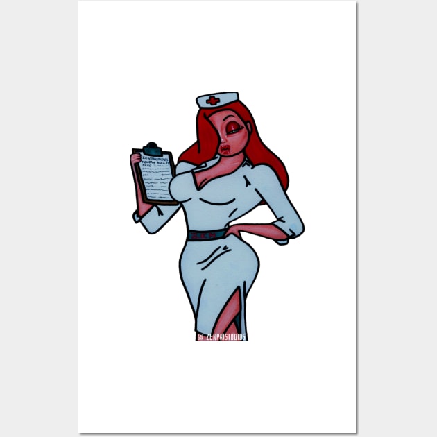 Jessica Rabbit IIII Wall Art by Zenpaistudios